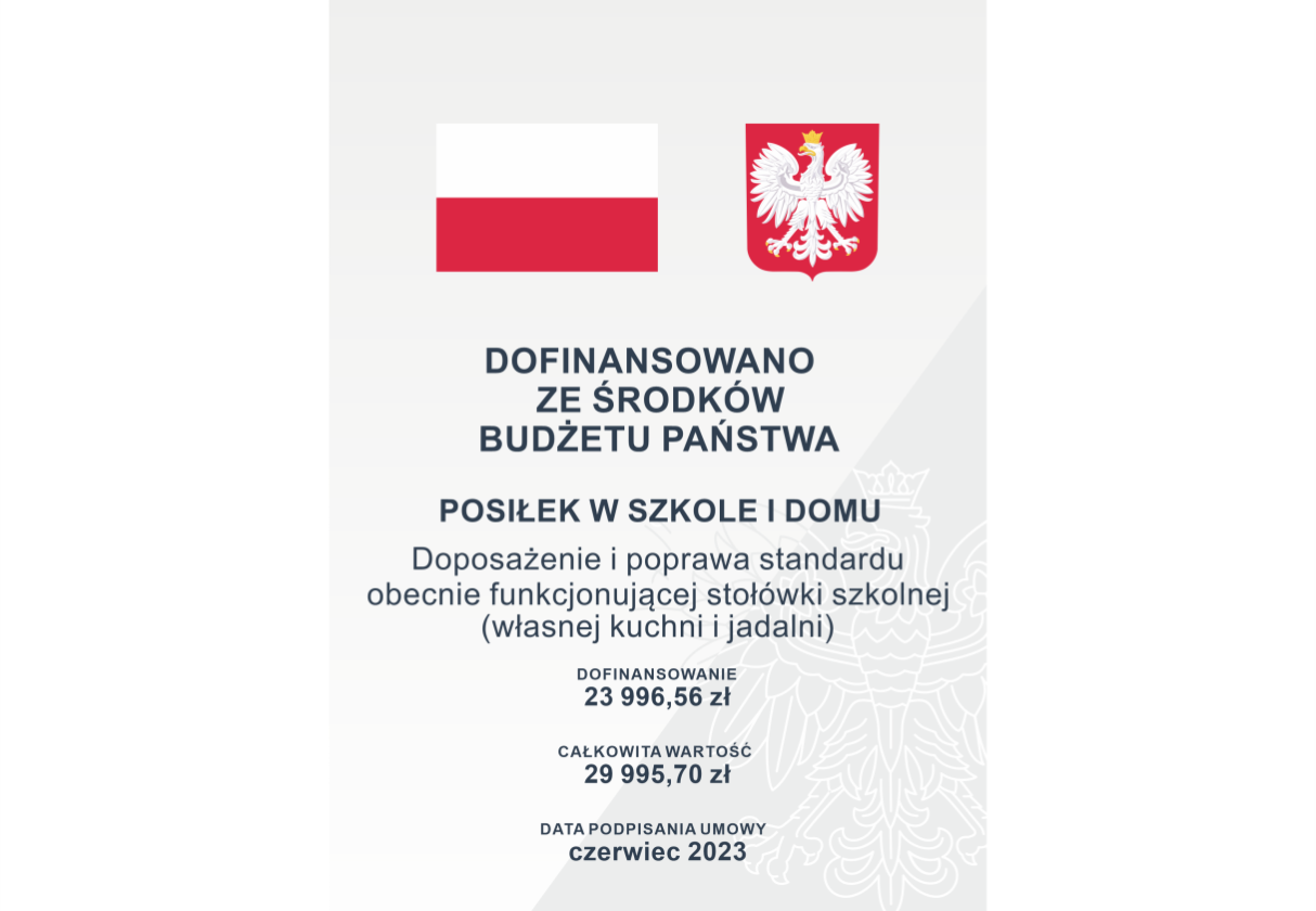 „Posiłek w szkole i w domu”